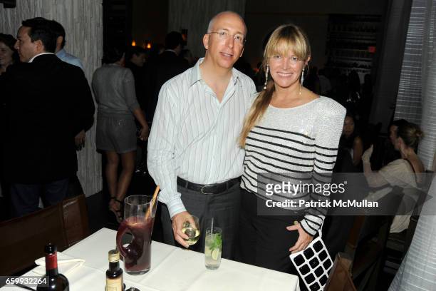 Bill Bell and Maria Bell attend ABY ROSEN, PETER BRANT & ALBERTO MUGRABI Dinner at W SOUTH BEACH at W SOUTH BEACH on December 3, 2009 in Miami Beach,...