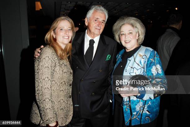 Wendy Eagan, Harry Benson and Gale Marcovitz attend ELSA PERETTI Celebrates 35 Years with TIFFANY & Co. At Tiffany & Co. On December 10, 2009 in New...