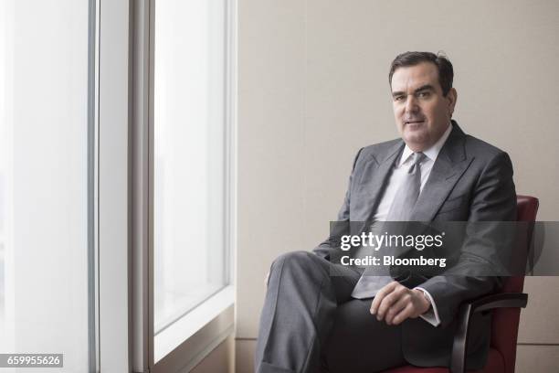 Sam Kendall, Asia Pacific head of investment banking at UBS Group AG, poses for a photograph in Hong Kong, China, on Friday, March 24, 2017. Kendall,...