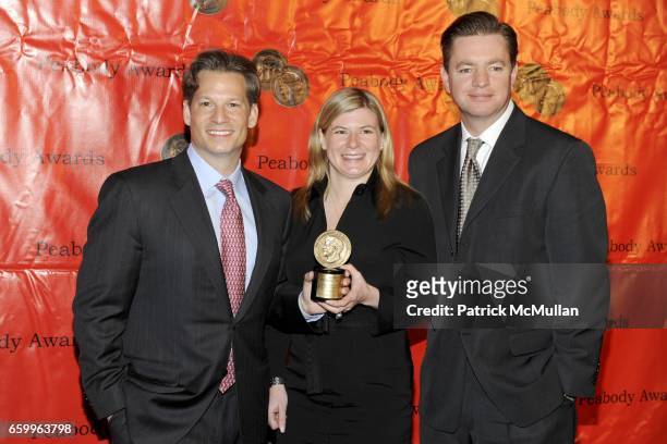Richard Engel, Madeleine Haeringer and Bredun Edwards attend 68th ANNUAL GEORGE FOSTER PEABODY AWARDS at Waldorf on May 18, 2009.