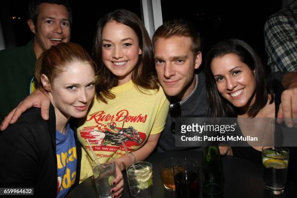 Alise Shoemaker, Claire Dixon, Adam Haggiag and Mariel Witmonde attend The Standard SPiN New York Classic at The Standard Hotel on May 18, 2009 in...