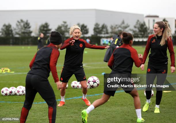 Manchester City's Steph Houghton during the training session at the City Football Academy, Manchester.