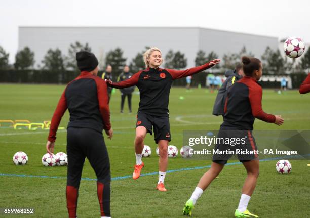 Manchester City's Steph Houghton during the training session at the City Football Academy, Manchester.