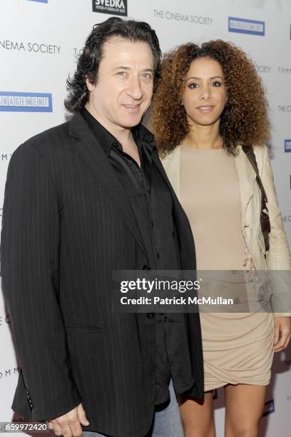 Federico Castelluccio and Yvonne Schäfer attend THE CINEMA SOCIETY & TOMMY HILFIGER host a screening of "MANAGEMENT" - ARRIVALS at Landmark Sunshine...