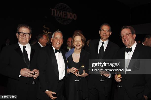 Terry McDonald, Walter Isaacson, Ann Moore, Richard Stengel and Johh Huey attend TIME MAGAZINE'S 100 MOST INFLUENTIAL PEOPLE 2009 at Jazz At Lincoln...