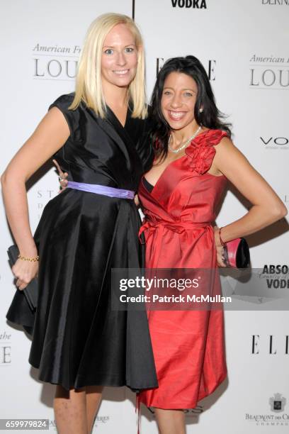 Catherine Forbes and Lisa Anastos attend AMERICAN FRIENDS OF THE LOUVRE's Young Patrons Circle: Soiree au Louvre 2009 at The Centurion on May 20,...