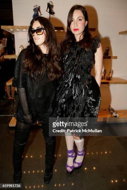 Tallulah Harlech and Fabiola Beracasa attend FENDI & VOGUE Celebrate the Launch of FENDI'S "Bicycle" and VOGUE'S "Last Look" at Fendi on 5th Avenue...