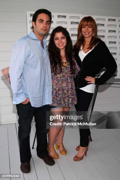 Jonathon Zarin, Ally Zarin and Jill Zarin attend NICHE MEDIA'S HALEY AND JASON BINN Kick Off Summer With Hamptons Darling CHRISTIE BRINKLEY at Their...