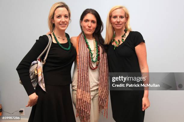 Darleen Liebman, Nicole Basabe and Catherine Forbes attend Tribal Societé Launch at 333 Hudson St. On May 14, 2009 in New York.