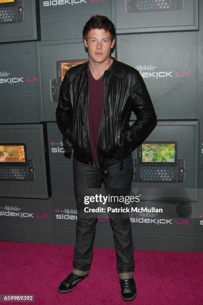 Cory Monteith attends T-Mobile Unveils the New SIDEKICK LX at Paramount Studios on May 14, 2009 in Hollywood, California.