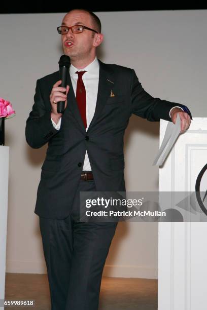 Simon Collins attends 10th ANNUAL PARSONS FASHION STUDIES LINE DEBUT at Lord & Taylor on May 14, 2009 in New York City.