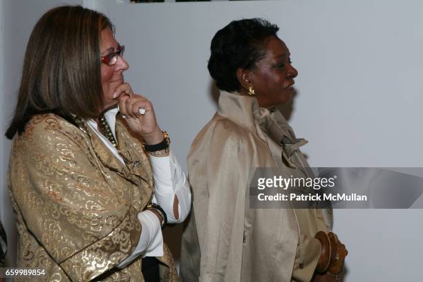 Fern Mallis and Marva Griffin attend 10th ANNUAL PARSONS FASHION STUDIES LINE DEBUT at Lord & Taylor on May 14, 2009 in New York City.