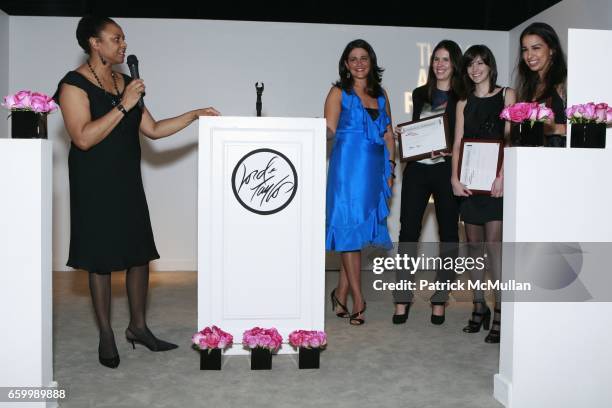 Julia Poteat, Tina Gosselin, Nicole Neeb, Sarah Creagh and Maria Santos attend 10th ANNUAL PARSONS FASHION STUDIES LINE DEBUT at Lord & Taylor on May...