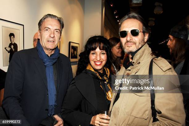 Max Blagg, Linda Tepper and guest attend MINA GALLERY Hosts SAM BASSETT and BOBBY GROSSMAN at Mina Gallery on May 14, 2009 in New York City.