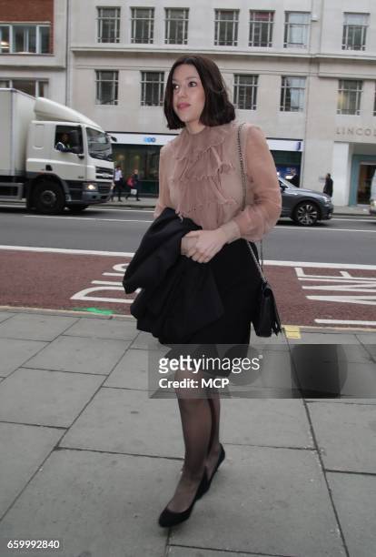 Catherine Harding aka Cat Cavelli sighting on March 29, 2017 in London, England.
