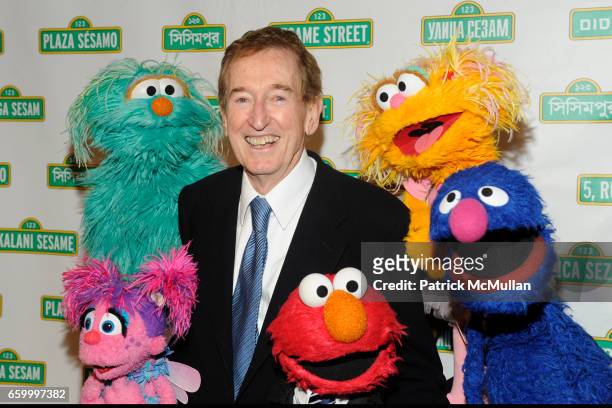 Rosita, Abby Cadabby, Bob McGrath, Elmo, Zoe and Grover attend SESAME WORKSHOP'S 7th Annual Benefit Gala at Cipriani 42nd Street on May 27, 2009 in...