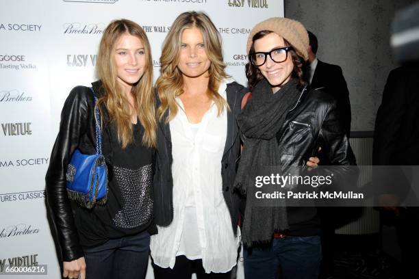 Dree Hemingway, Mariel Hemingway and Langley Hemingway attend THE CINEMA SOCIETY & THE WALL STREET JOURNAL with BROOKS BROTHERS & JAEGER-LECOULTRE...