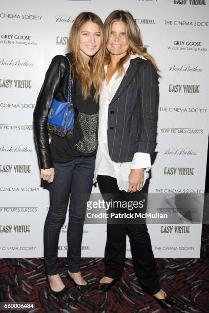 Dree Hemingway and Mariel Hemingway attend THE CINEMA SOCIETY & THE WALL STREET JOURNAL with BROOKS BROTHERS & JAEGER-LECOULTRE host a screening of...