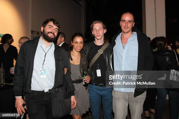 Bruno Ceschel, Caroll Taveres, Maxwell Anderson and Damien Prado attend New York Photo Festival Awards and After party at D.U.M.B.O on May 15, 2009...