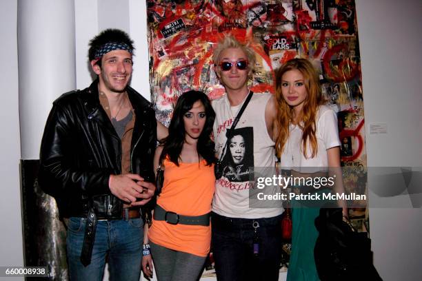 Ray Weiss, Aesha Waks, Liam McMullan and Alexandra Lenas attend IZZY GOLD RECORDS Throws A GRAND CELEBRATION In Honor of the NEW HEADQUARTERS at 95...