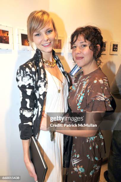 Amelia Rose and Vanessa Ehrlich attend 12 INSTANCES - The Resurrection of the Polaroid at Heist Gallery on May 13, 2009 in New York City.