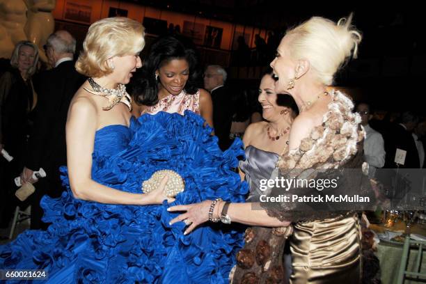 Dr. Susan Krysiewicz, Pamela Joyner, Alexandra Lebenthal and Michele Herbert attend NEW YORK CITY BALLET 2009 Spring Gala Dinner Party at David H....