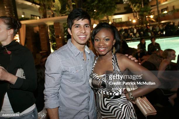 Walter Perez and Naturi Naughton attend NYLON and MYSPACE May Young Hollywood Issue Party Hosted by Kat Dennings and Olivia Thirlby at Roosevelt...