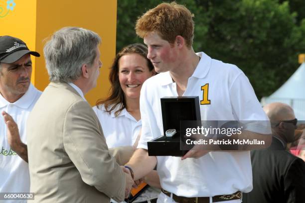 Larry Boland and Prince Harry attend VEUVE CLICQUOT Manhattan Polo Classic Featuring PRINCE HARRY and NACHO FIGUERAS Benefiting American Friends of...