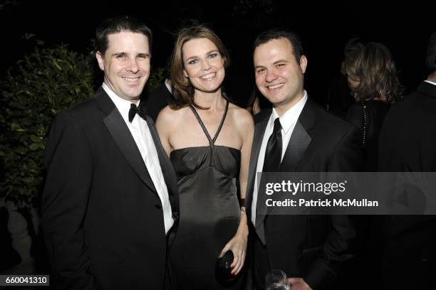 Dan Pfeiffer, Savannah Guthrie and Eric Lesser attend BLOOMBERG & VANITY FAIR Cocktail Reception After the White House Correspondents' Dinner at The...