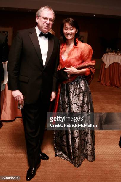 John Thrash and Beatrice Pei attend American Friends of The Louvre Honor I.M. PEI And The 20th Anniversary of The Pyramid at The Four Seasons Hotel...