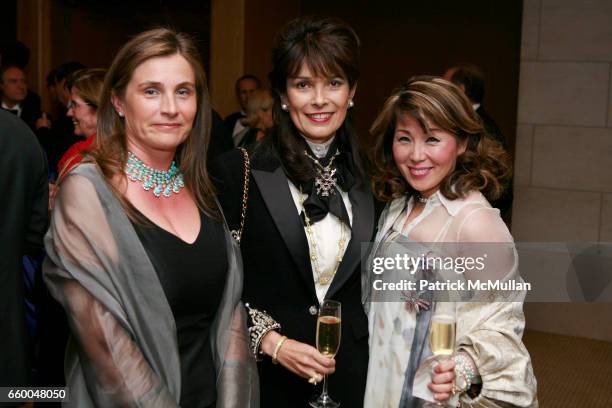 Cecile Perrin, Victoria Cummock and Kassidy Choi Schlagrin attend American Friends of The Louvre Honor I.M. PEI And The 20th Anniversary of The...