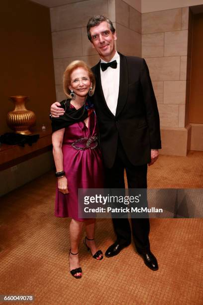 Mickey Beyer and Henri Loyrette attend American Friends of The Louvre Honor I.M. PEI And The 20th Anniversary of The Pyramid at The Four Seasons...