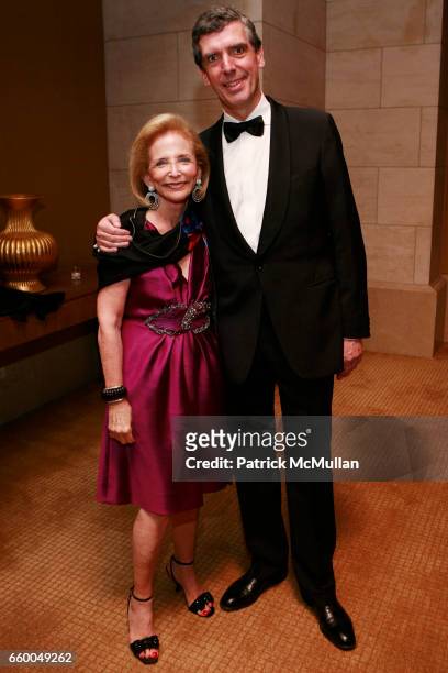 Mickey Beyer and Henri Loyrette attend American Friends of The Louvre Honor I.M. PEI And The 20th Anniversary of The Pyramid at The Four Seasons...