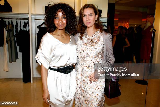 June Haynes and Inga Rubenstein attend VALENTINO Fall/Winter 2009 Capsule Collection Preview Luncheon hosted by SERENA BOARDMAN, DORI COOPERMAN and...