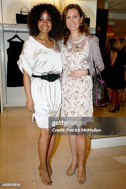 June Haynes and Inga Rubenstein attend VALENTINO Fall/Winter 2009 Capsule Collection Preview Luncheon hosted by SERENA BOARDMAN, DORI COOPERMAN and...