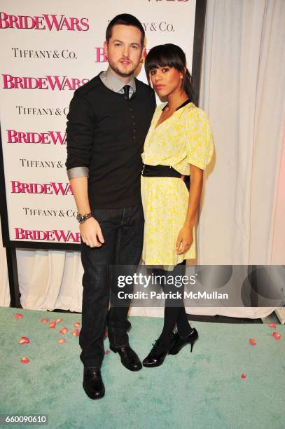 Damien Fahey and Grasie Mercedes attend BRIDE WARS premiere arrivals at Loews Lincoln Center N.Y.C. On January 5, 2009.