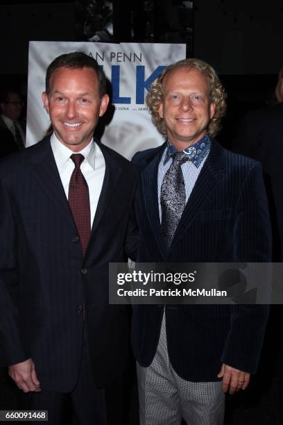 Dan Jinks and Bruce Cohen attend The 2008 NEW YORK FILM CRITIC'S CIRCLE AWARDS at Strata on January 5, 2009 in New York.