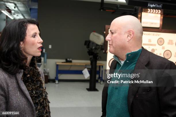 Katherine Oliver and Ron Perelman attend PANAVISION NEW YORK, Cocktail Reception for New Facility in SOHO at Panavision on January 21, 2009 in New...