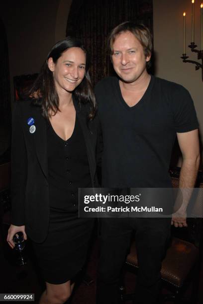 Bettina Korek, Founder of ForYourArt and Doug Aitken at ForYourArt with the Library Council, MOMA; celebrates Doug Aitken's Write-In Jerry Brown...