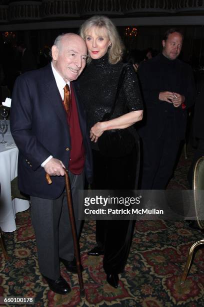 George Wein and Blythe Danner attend LITTLE GREAT NIGHT IN HARLEM Hosted by RICHARD PARSONS and BLYTHE DANNER to Benefit the JAZZ FOUNDATION of...