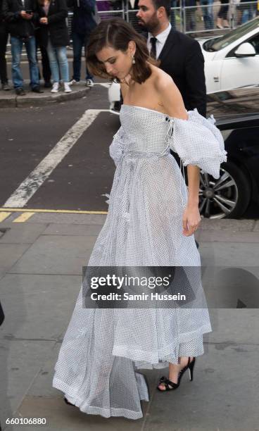 Alexa Chung attends The Portrait Gala 2017 at the National Portrait Gallery on March 28, 2017 in London, England.