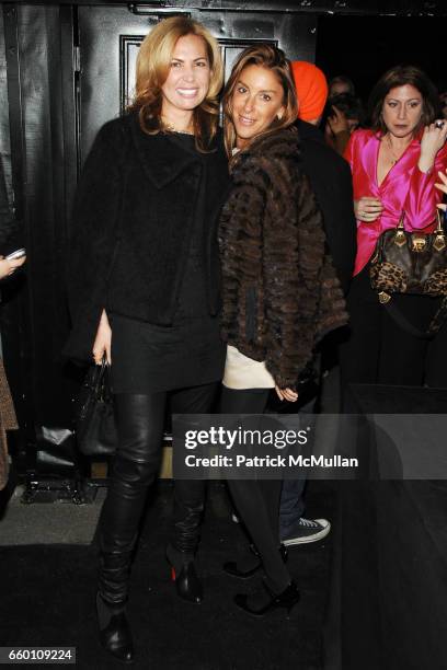 Inga Rubenstein and Dori Cooperman attend LOUIS VUITTON Tribute to STEPHEN SPROUSE - After Party at Bowery Ballroom on January 8, 2009 in New York...