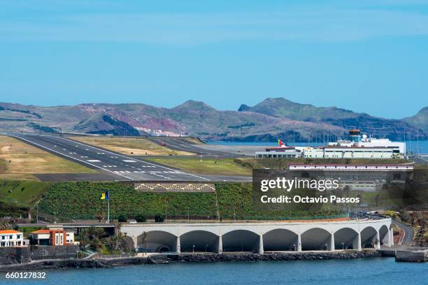 General view of the airport after the ceremony at Madeira Airport to rename it Cristiano Ronaldo Airport on March 29, 2017 in Santa Cruz, Madeira,...