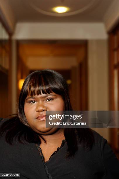 Actress Gabourey Sidibe is photographed for Self Assignment on February 17, 2011 in Berlin, Germany.