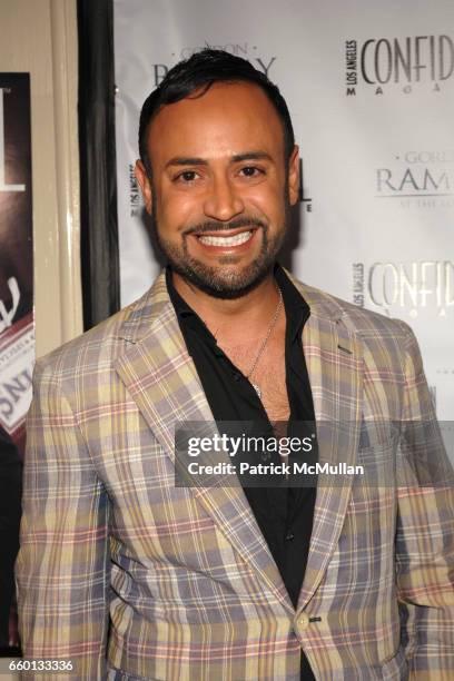 Nick Verreos attends Los Angeles Confidential Magazine Evening with Mickey Rourke at Gordon Ramsay At The London on January 12, 2009 in West...