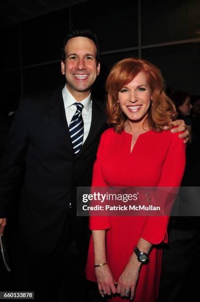 Ken Podziba and Liz Claman attend Muscular Dystrophy Association 12th Annual Muscle Team Gala and Benefit Auction at Pier 60 on January 6, 2009 in...