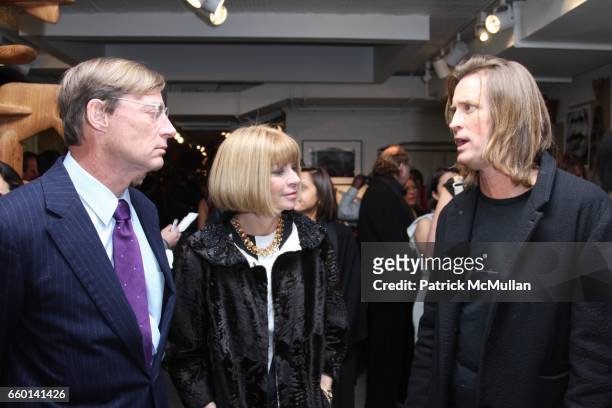 Shelby Bryan, Anna Wintour and Russell James attend LISA FOX and THE HONORABLE JOHN OLSON AO, AUSTRALIAN CONSUL GENERAL Present the NOMAD: TWO WORLDS...