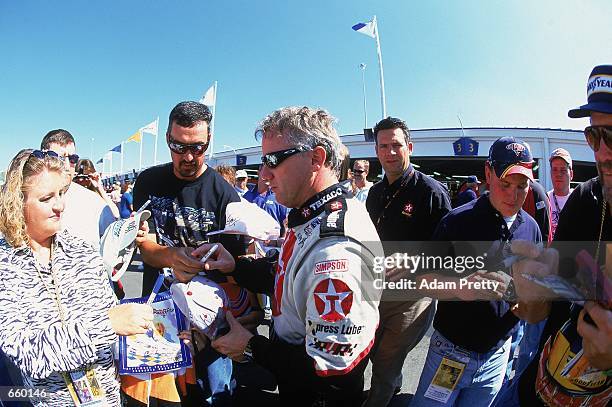 Driver Signing Autgraph Nascar 2001 Ricky Rudd Photos and Premium High Res Pictures - Getty Images