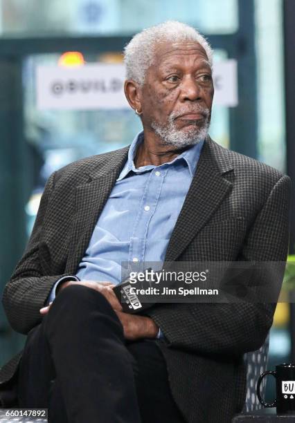 Actor Morgan Freeman attends the Build series to discuss "Going In Style" at Build Studio on March 28, 2017 in New York City.