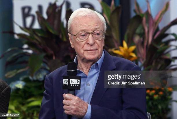 Actor Michael Caine attends the Build series to discuss "Going In Style" at Build Studio on March 28, 2017 in New York City.